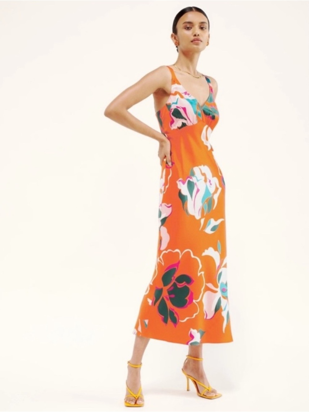Reformation Daytona Silk Dress